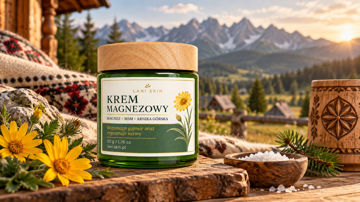 ZDJĘCIE 21 — Krem Magnezowy LANI SKIN na tle Podhala