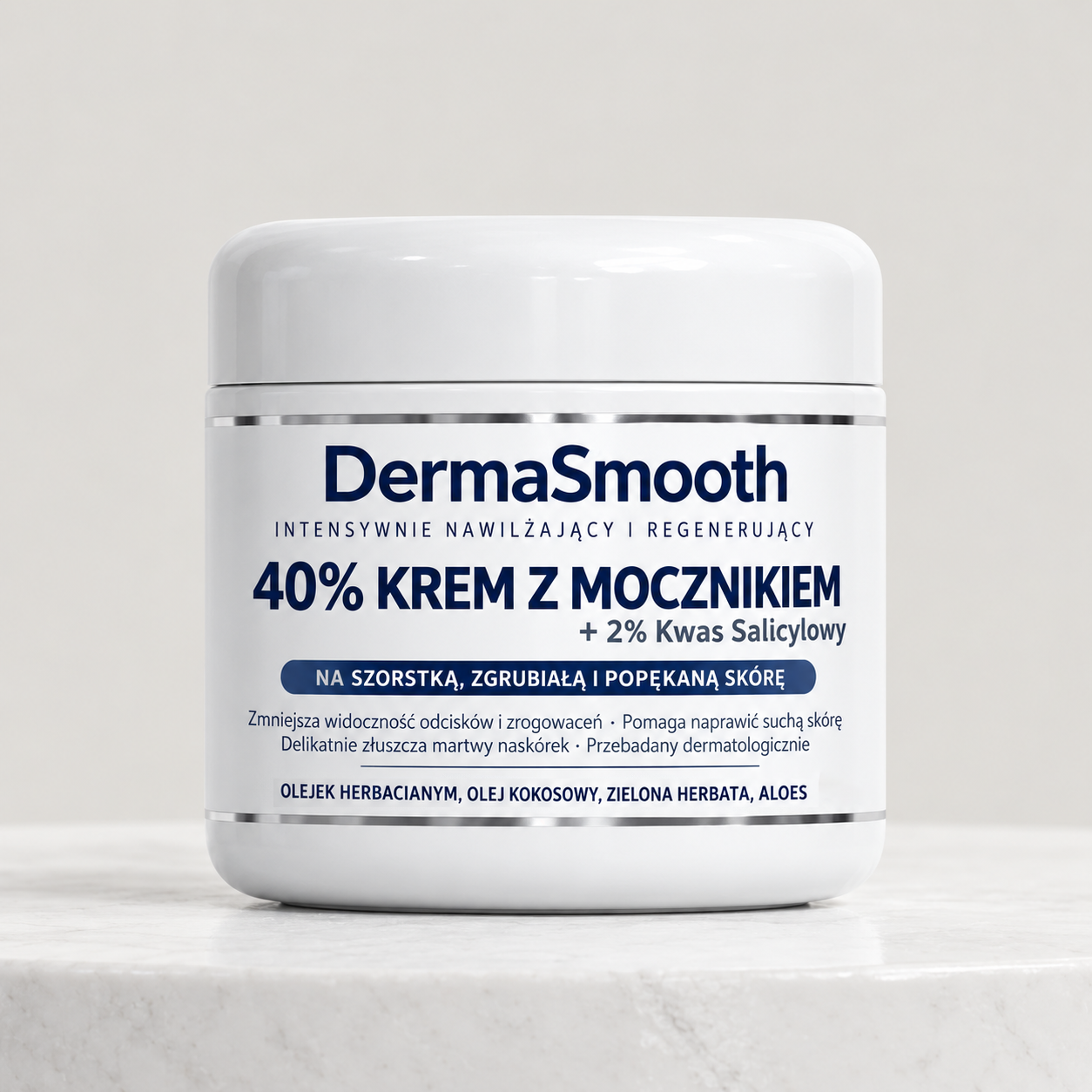 DermaSmooth 40 — Krem keratolityczny z mocznikiem 40% na zrogowacenia i zgrubienia