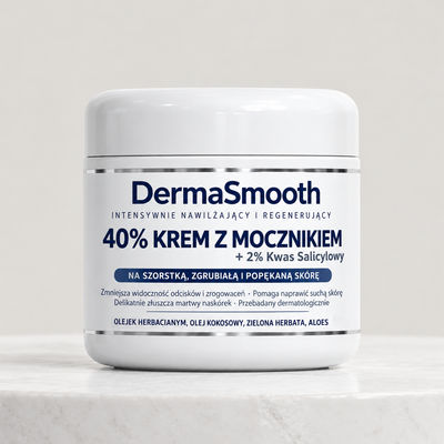 DermaSmooth 40 — Krem keratolityczny z mocznikiem 40% na zrogowacenia i zgrubienia
