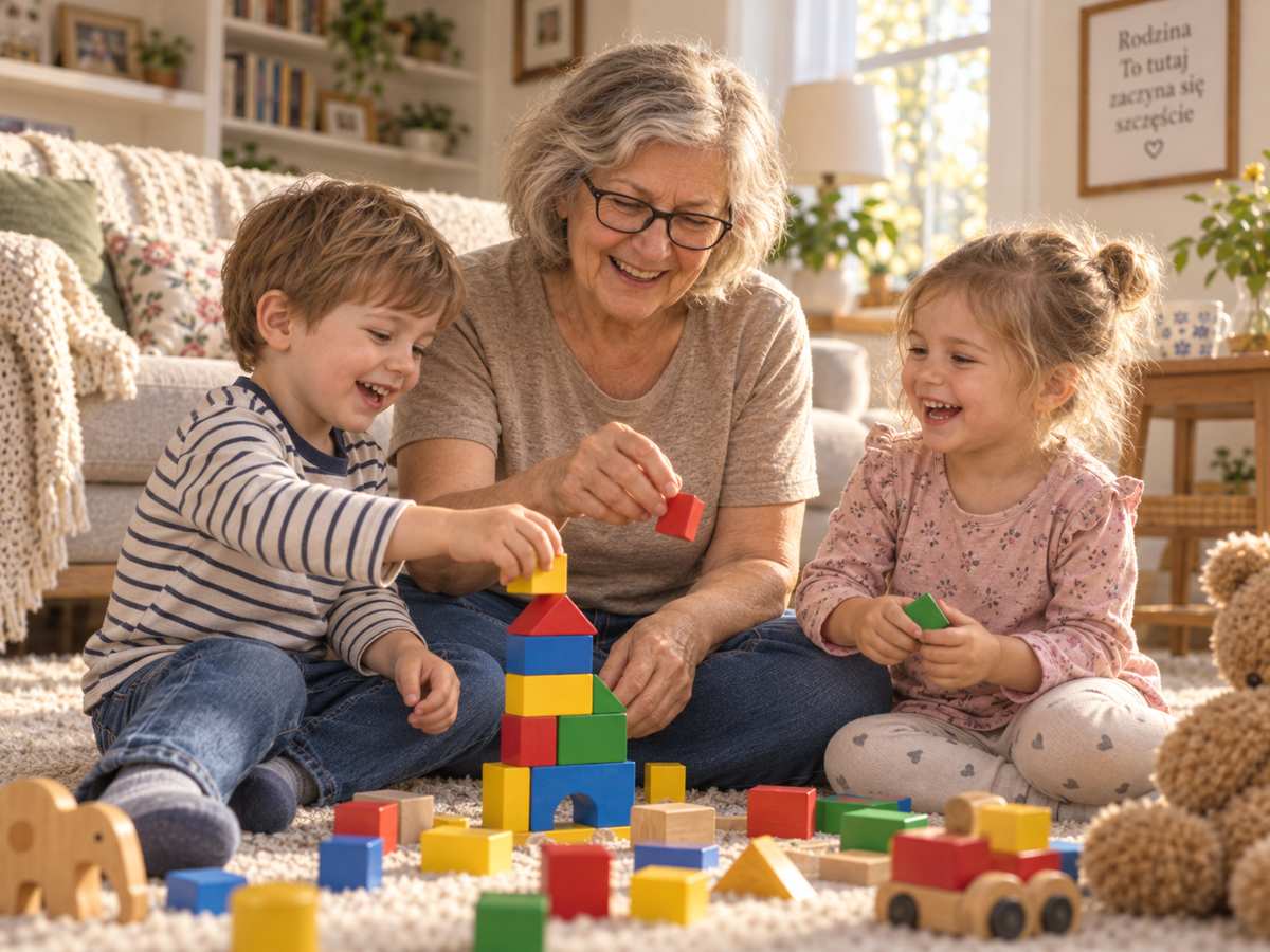 ZDJĘCIE 25 — babcia bawiąca się z wnukami